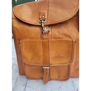 Women 100% Leather backpack- color brown